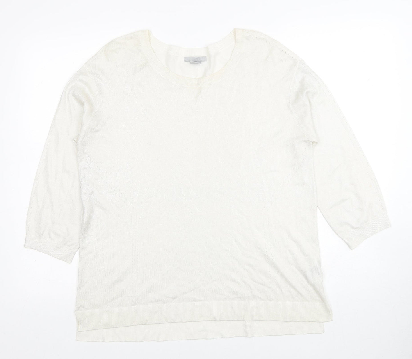 Womens UK Size L H&M Ivory Pullover Jumper