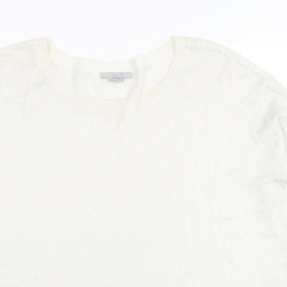 Womens UK Size L H&M Ivory Pullover Jumper