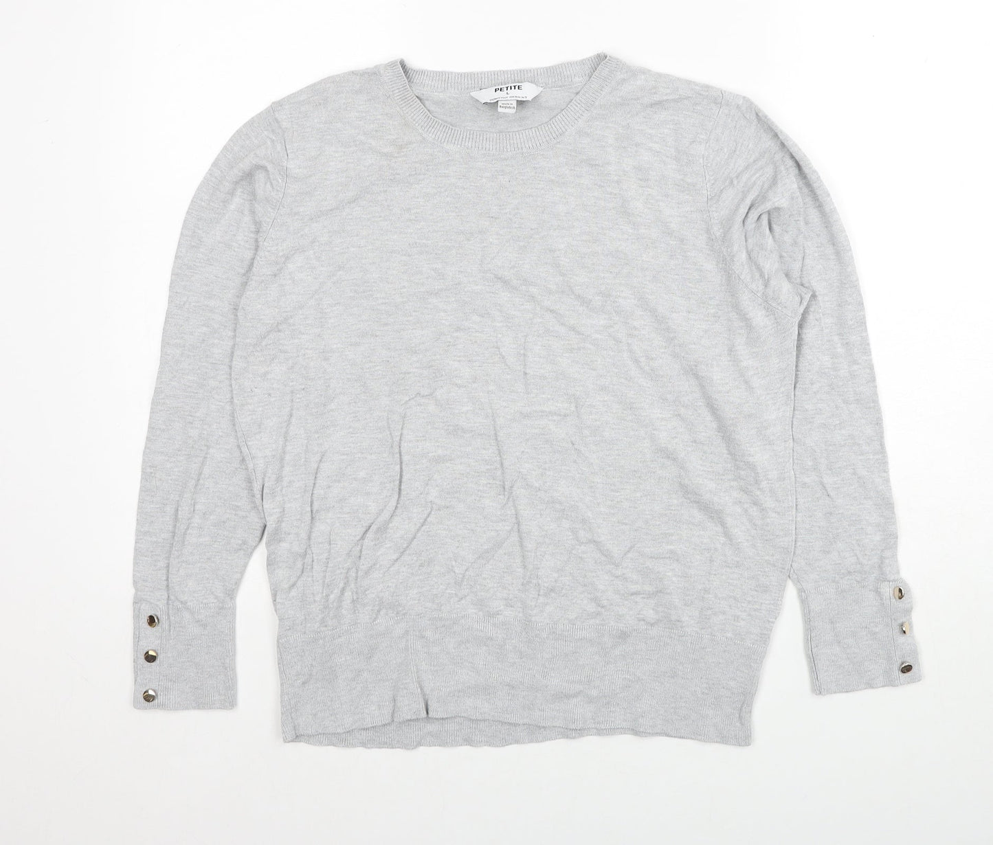 Womens UK Size L Dorothy Perkins Grey Pullover Jumper
