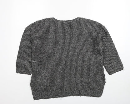 Womens UK Size 14 Marks and Spencer Grey Pullover Jumper