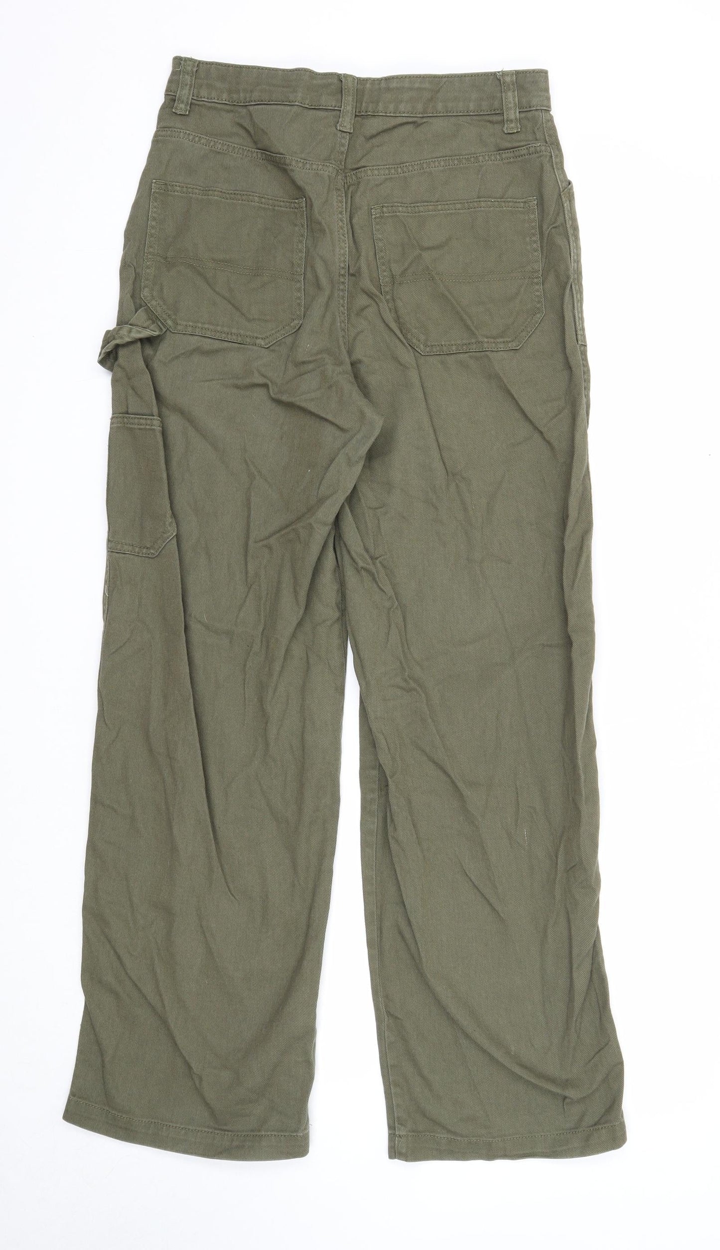 Womens UK Size 10 Divided Regular Fit Straight Green Jeans