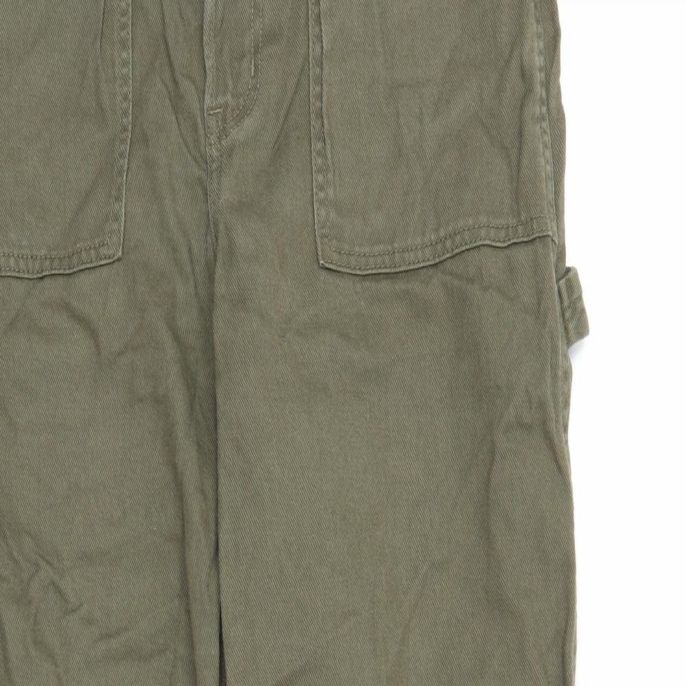 Womens UK Size 10 Divided Regular Fit Straight Green Jeans