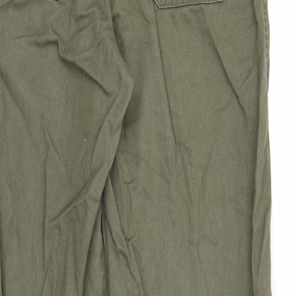 Womens UK Size 10 Divided Regular Fit Straight Green Jeans