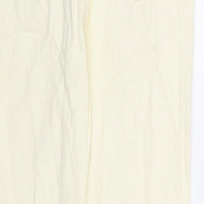 In the Style Womens Yellow Cotton Tapered Jeans Size 6 Regular Zip