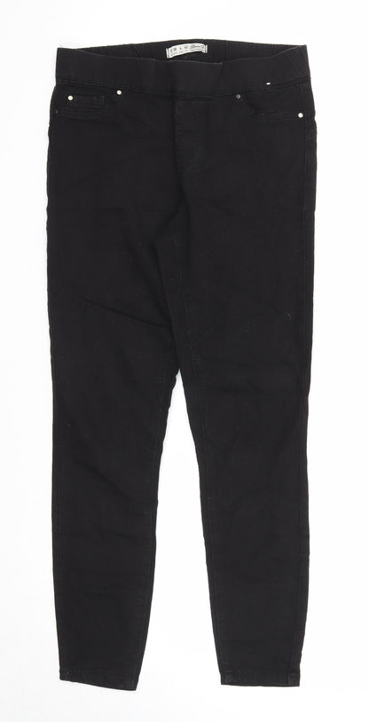 Denim & Co. Womens Black Cotton Jegging Jeans Size 10 Regular