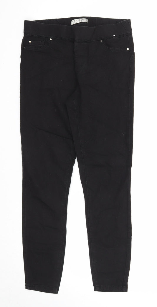 Denim & Co. Womens Black Cotton Jegging Jeans Size 10 Regular