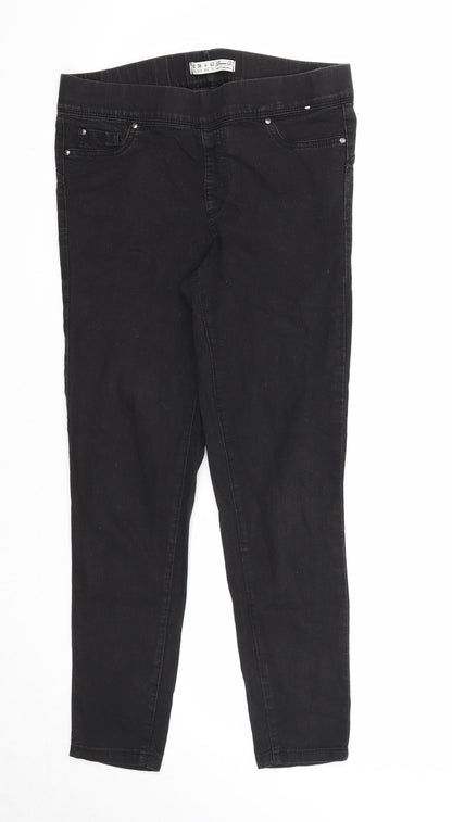 Denim & Co. Womens Black Cotton Jegging Jeans Size 10 Regular