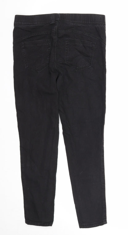 Denim & Co. Womens Black Cotton Jegging Jeans Size 10 Regular