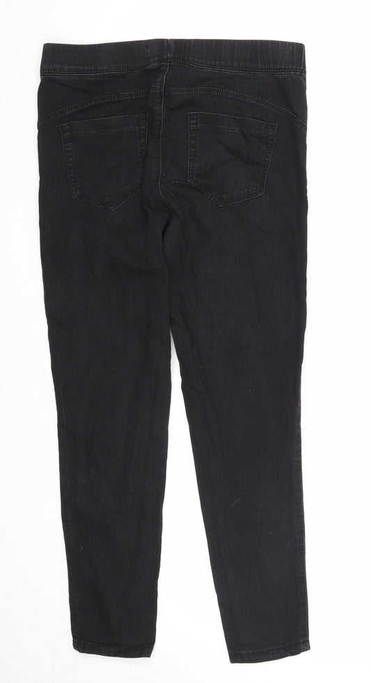 Denim & Co. Womens Black Cotton Jegging Jeans Size 10 Regular