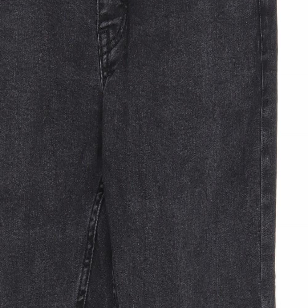 Blakeley Mens Black Cotton Skinny Jeans Size L Regular Zip