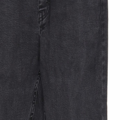 Blakeley Mens Black Cotton Skinny Jeans Size L Regular Zip