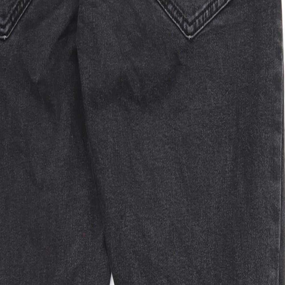 Blakeley Mens Black Cotton Skinny Jeans Size L Regular Zip