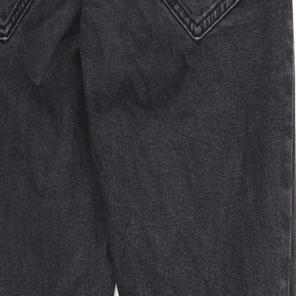 Blakeley Mens Black Cotton Skinny Jeans Size L Regular Zip