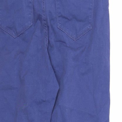 Intuition Womens Blue Cotton Cropped Jeans Size 12 Regular Zip