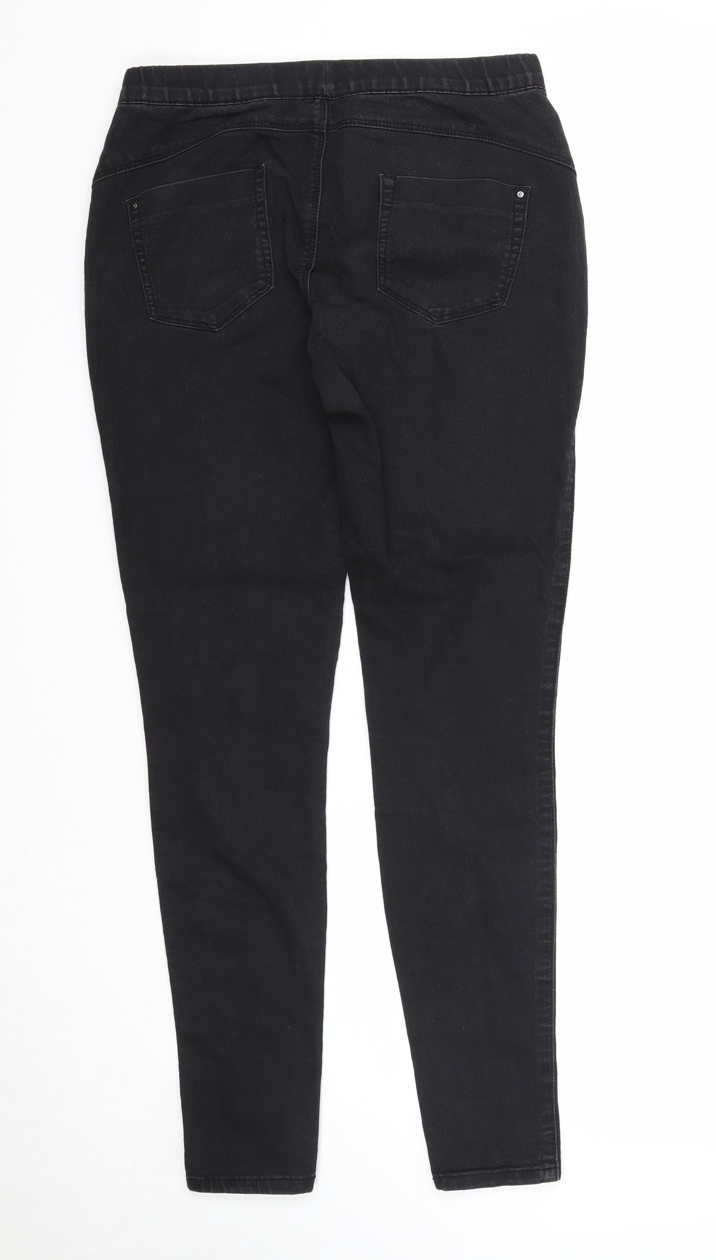 Denim & Co. Womens Black Cotton Jegging Jeans Size 10 Regular