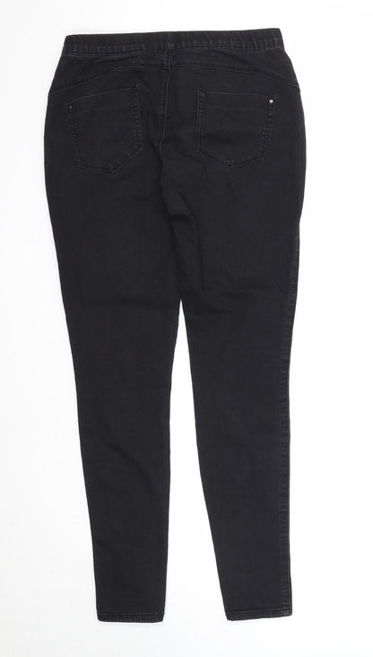 Denim & Co. Womens Black Cotton Jegging Jeans Size 10 Regular