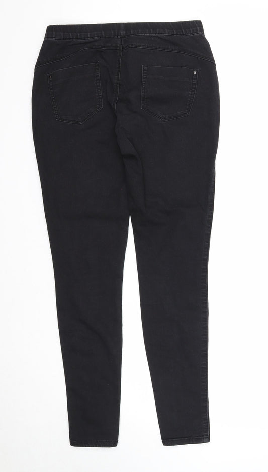 Denim & Co. Womens Black Cotton Jegging Jeans Size 10 Regular