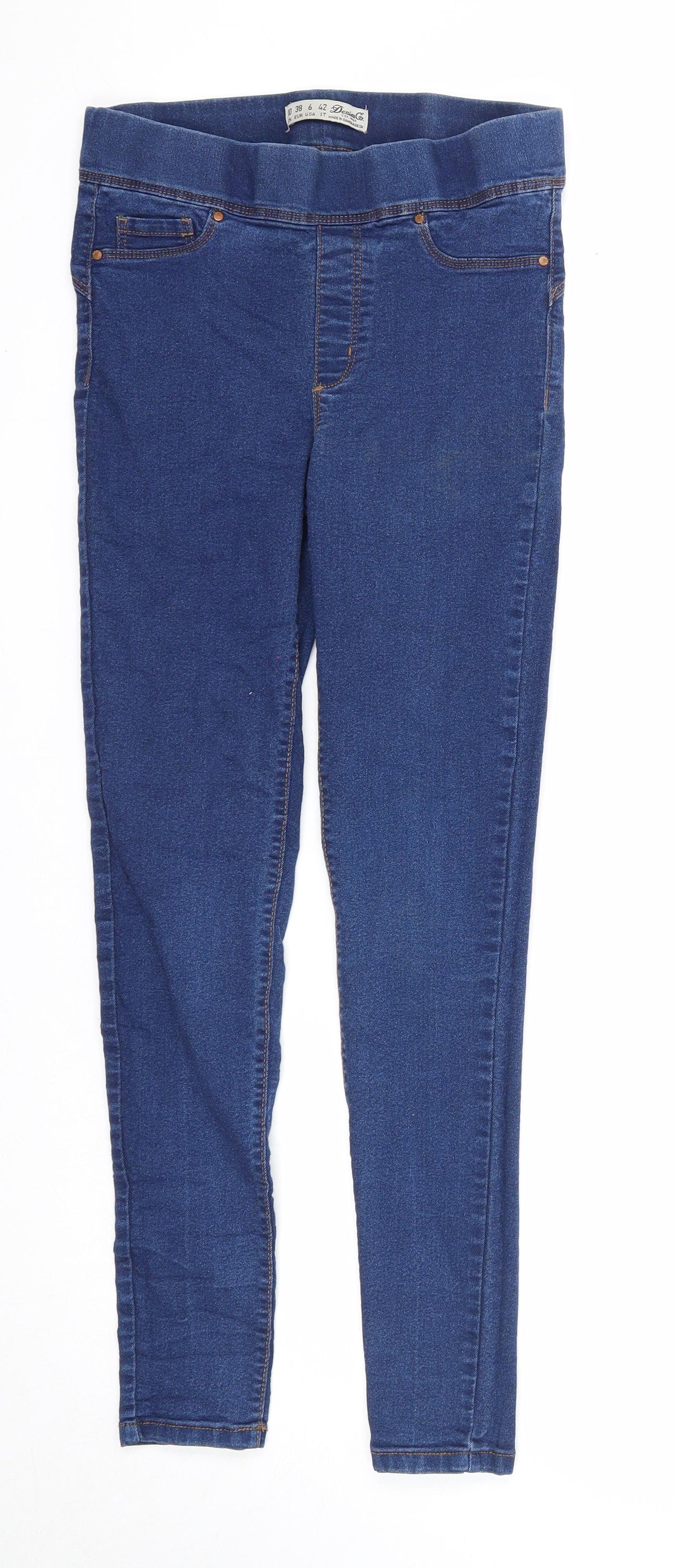 Denim & Co. Womens Blue Cotton Jegging Jeans Size 10 Regular