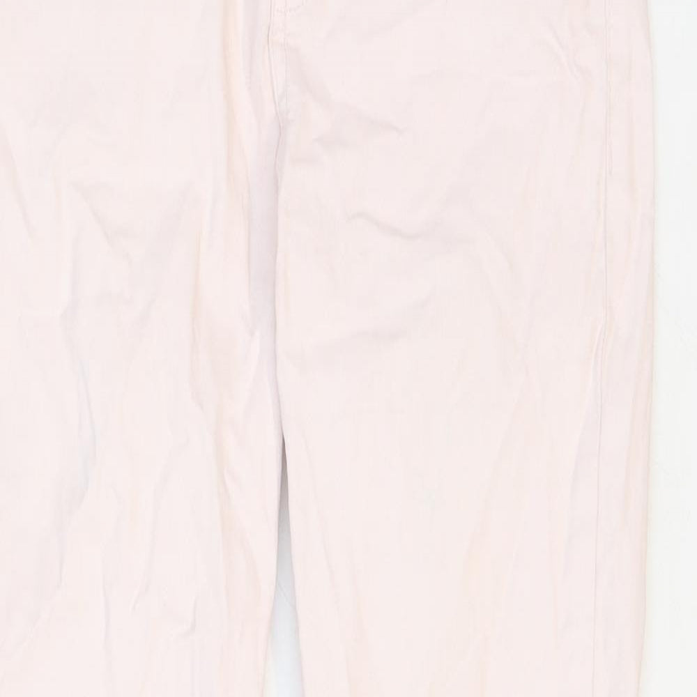 Mango Womens Pink Cotton Skinny Jeans Size 6 Regular Zip