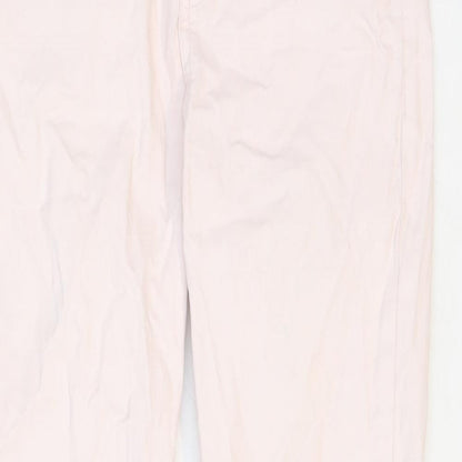 Mango Womens Pink Cotton Skinny Jeans Size 6 Regular Zip