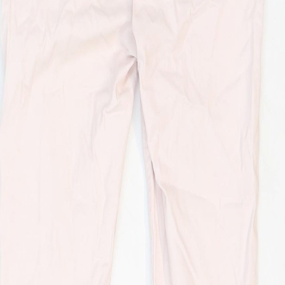 Mango Womens Pink Cotton Skinny Jeans Size 6 Regular Zip