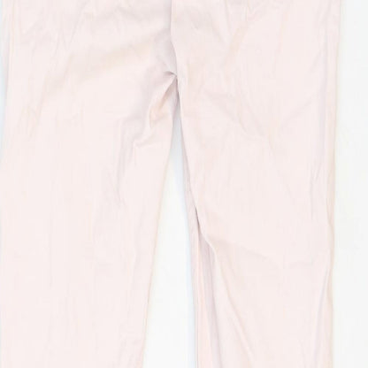 Mango Womens Pink Cotton Skinny Jeans Size 6 Regular Zip
