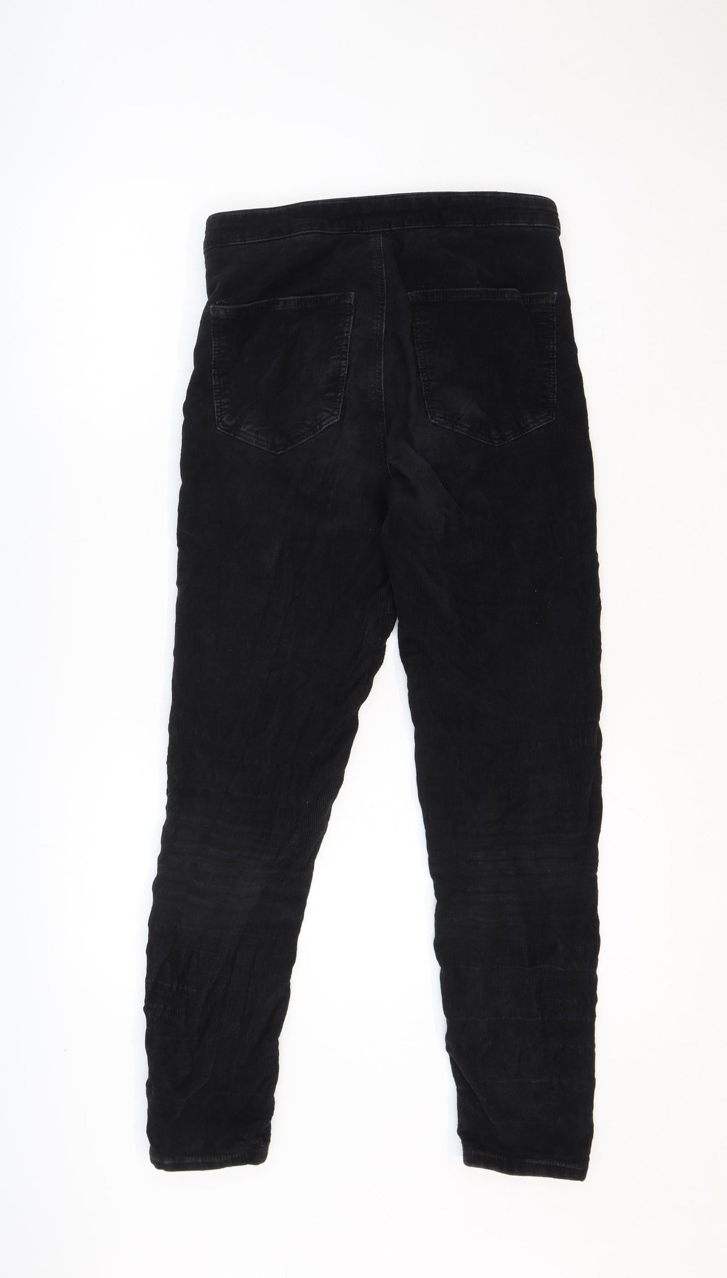 Womens UK Size 28 Topshop Regular Fit  Black Trousers