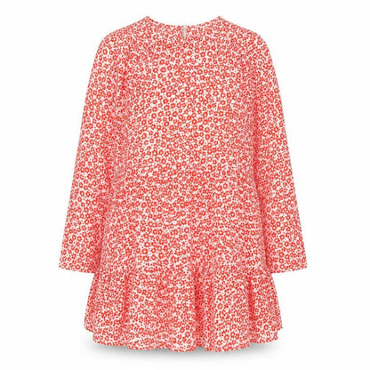 ASOS Womens Red Floral Polyester A-Line Size 10 Round Neck Pullover