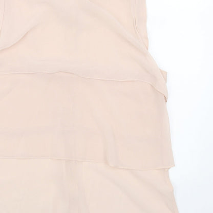 Womens UK Size 10 Oasis Pink Basic Button-Up