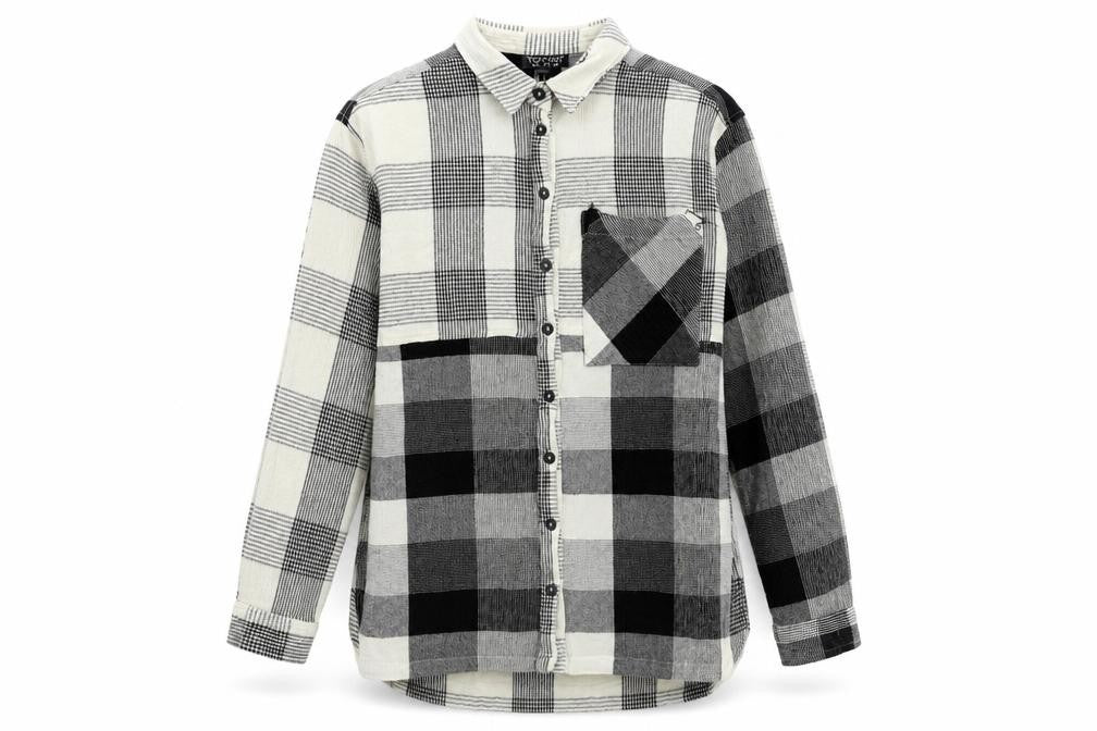 Womens UK Size 10 Topshop Black Basic Button-Up