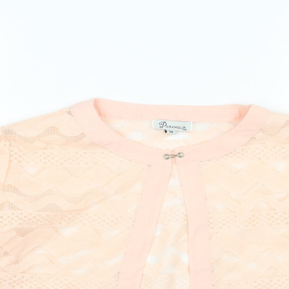 Womens UK Size M Paramour Pink Kimono Blouse