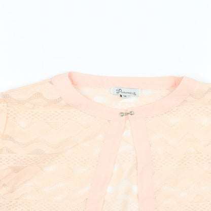 Womens UK Size M Paramour Pink Kimono Blouse