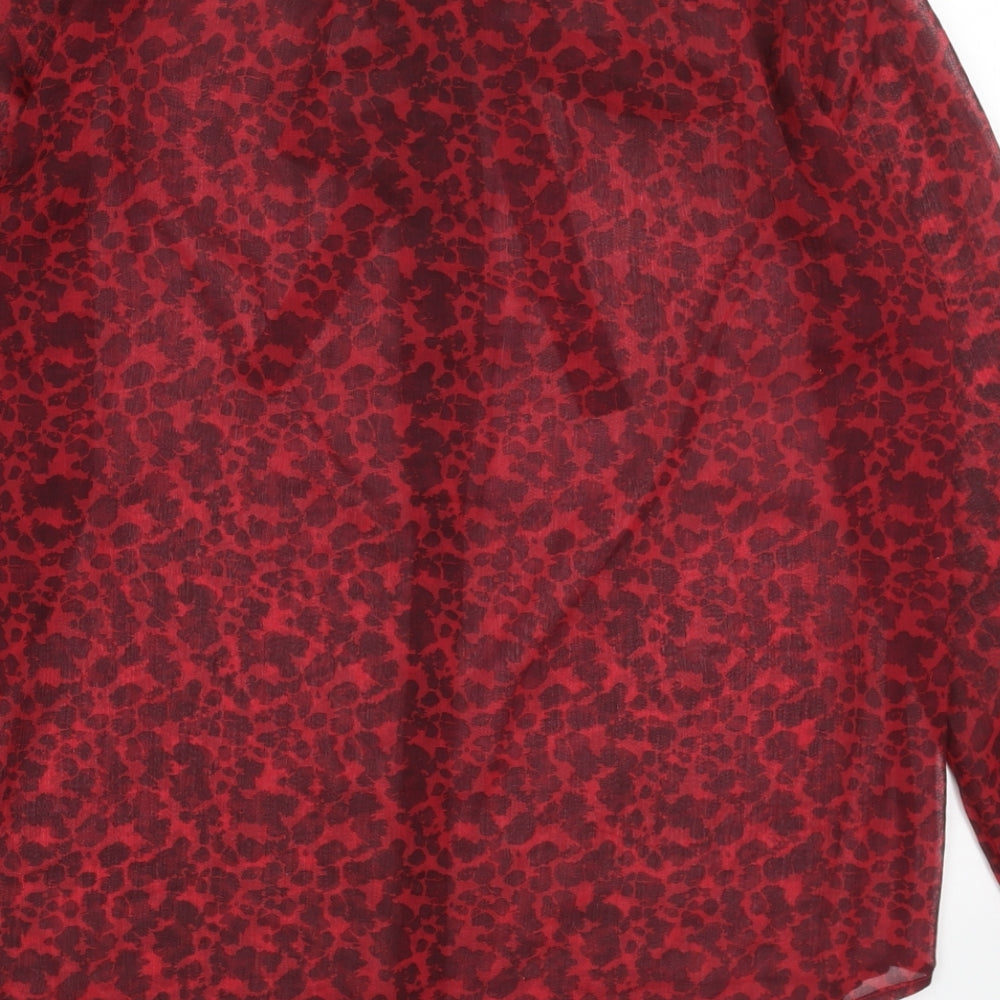 Womens UK Size 6 French Connection Red Basic Blouse