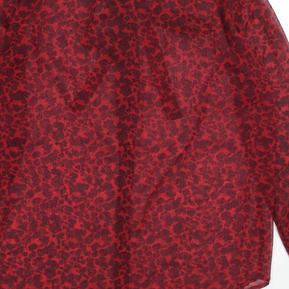 Womens UK Size 6 French Connection Red Basic Blouse