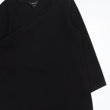 Monki Womens Black Polyester Shift Size S Round Neck Pullover