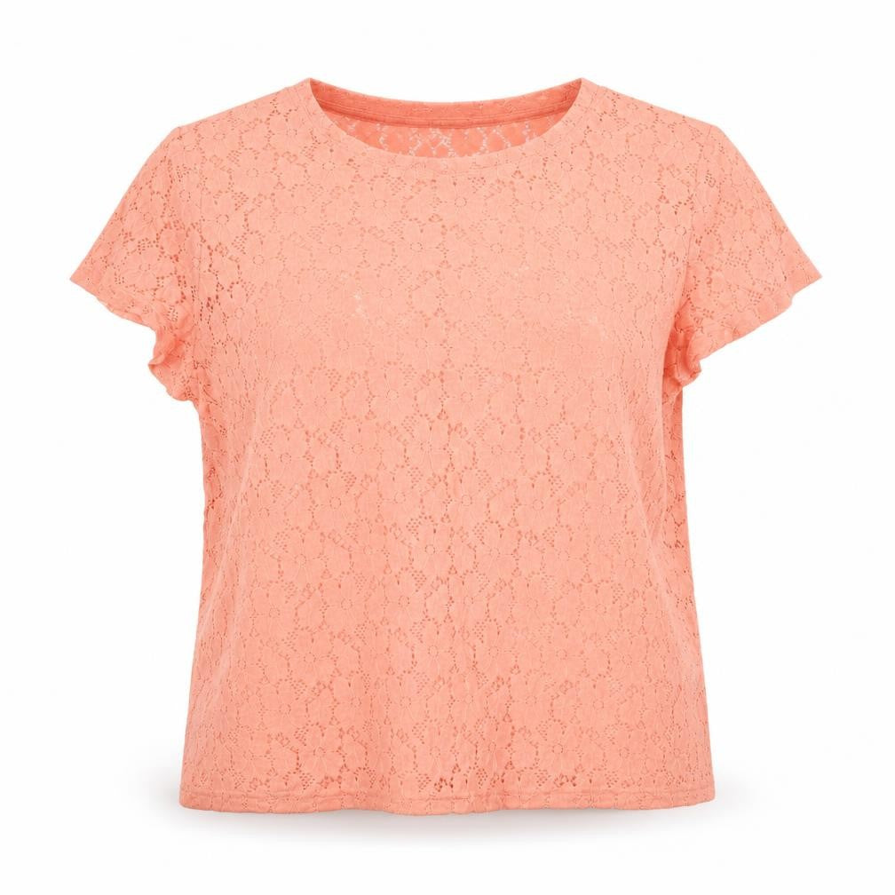 Womens UK Size 18 Simply Be Orange Basic T-Shirt