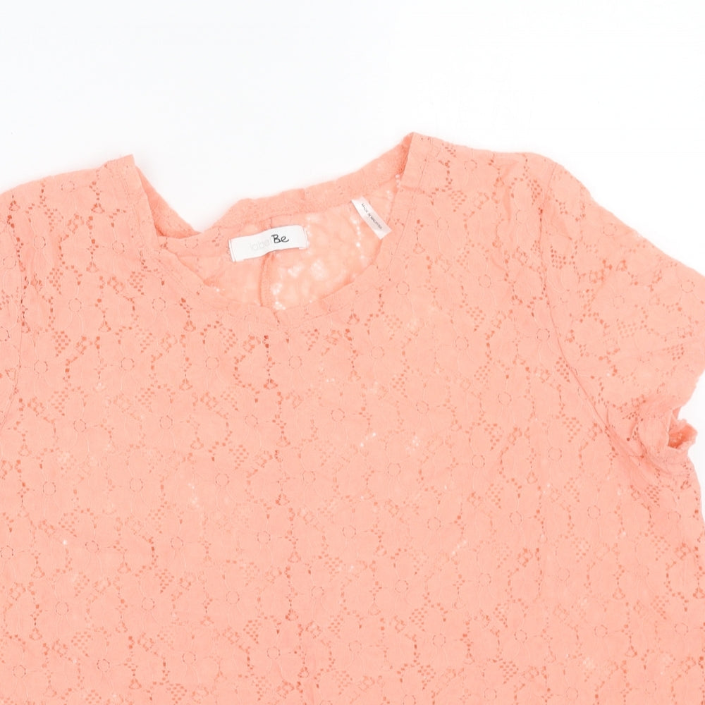 Womens UK Size 18 Simply Be Orange Basic T-Shirt