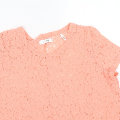 Womens UK Size 18 Simply Be Orange Basic T-Shirt