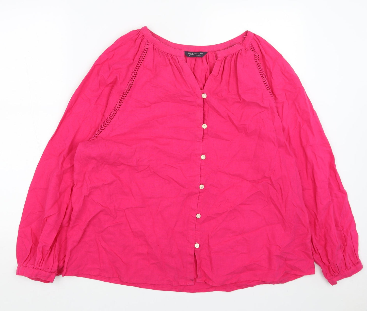Womens UK Size 6 H&M White Basic Blouse