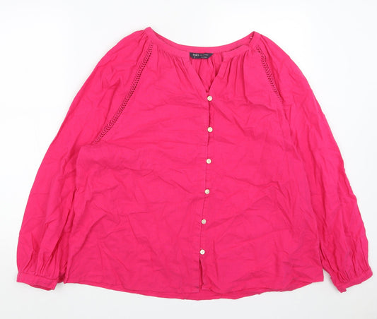 Womens UK Size 6 H&M White Basic Blouse