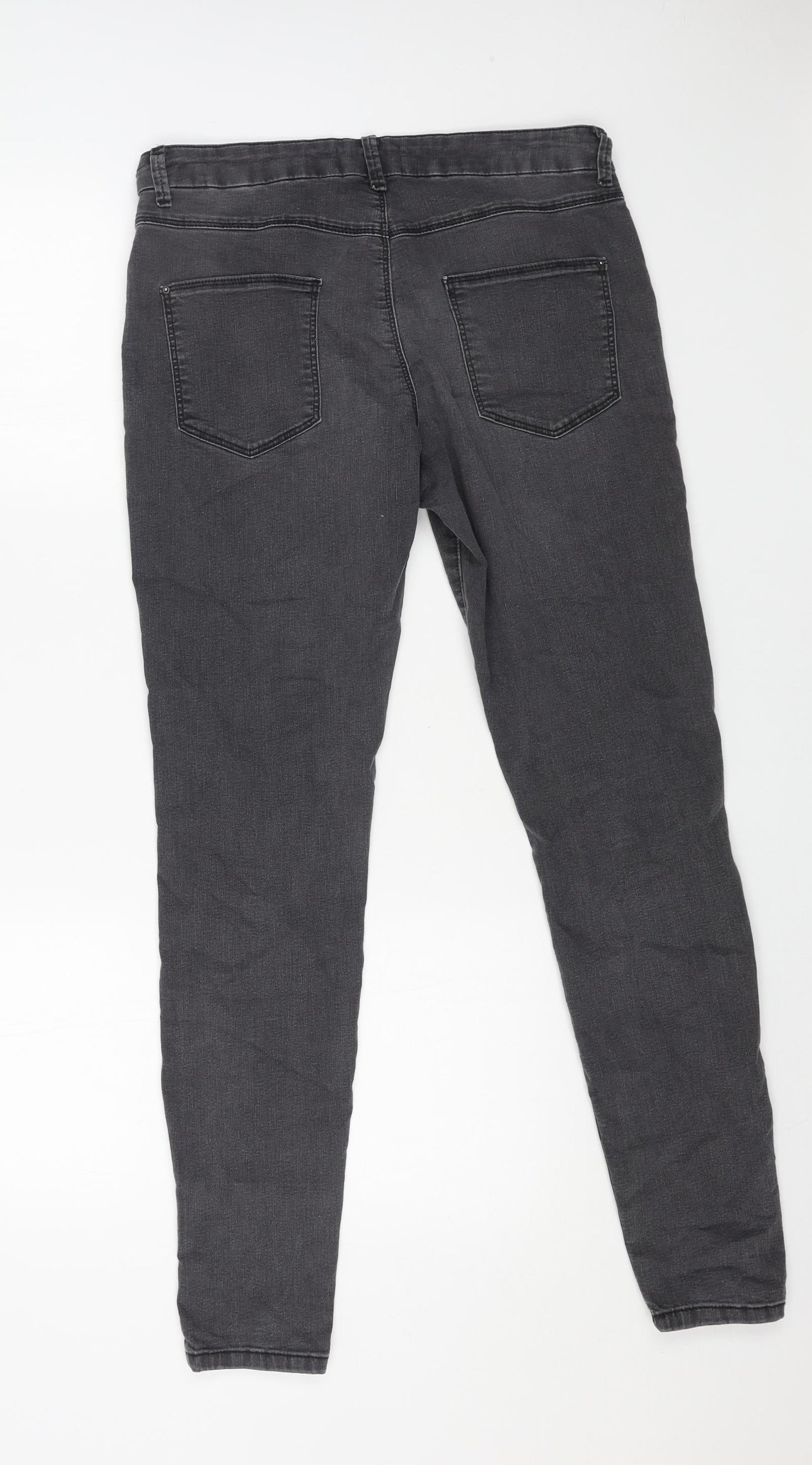 Womens UK Size 12 Marks and Spencer Regular Fit Skinny Grey Jeans