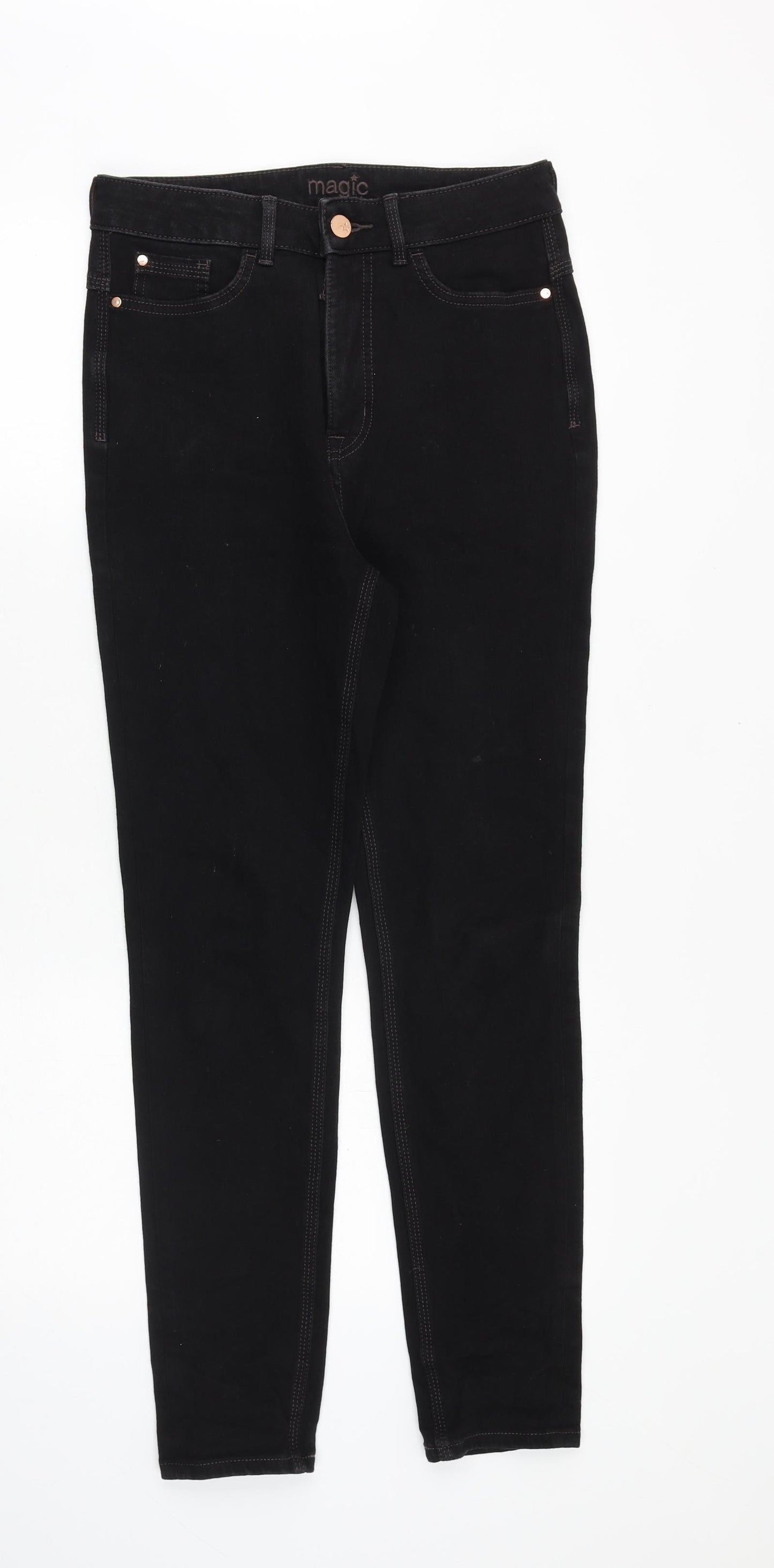 Womens UK Size 28 in Marks and Spencer Regular Fit Skinny Black Jeans