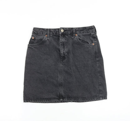 Womens UK Size 28 in Topshop A-Line Denim Skirt