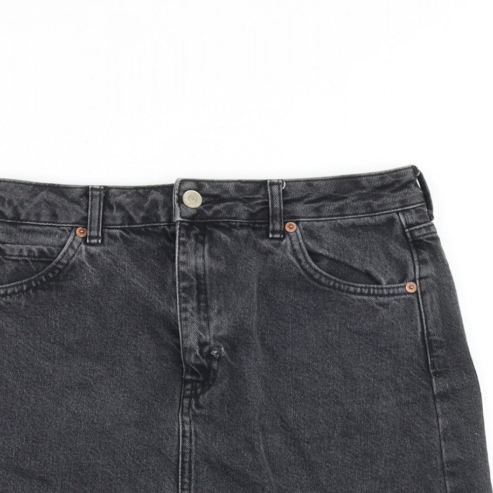 Womens UK Size 28 in Topshop A-Line Denim Skirt