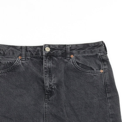 Womens UK Size 28 in Topshop A-Line Denim Skirt