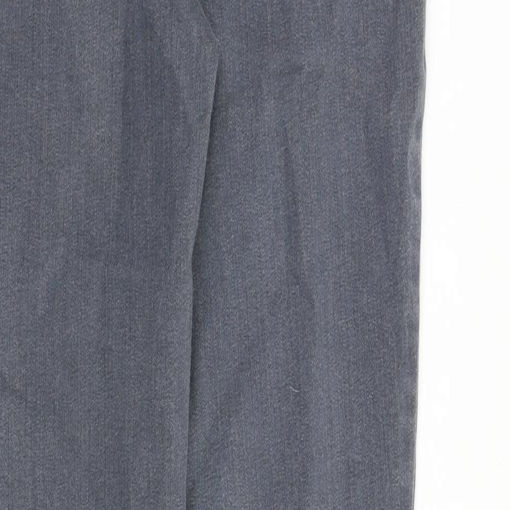 Phase Eight Womens Grey Cotton Jegging Jeans Size 10 Slim Zip