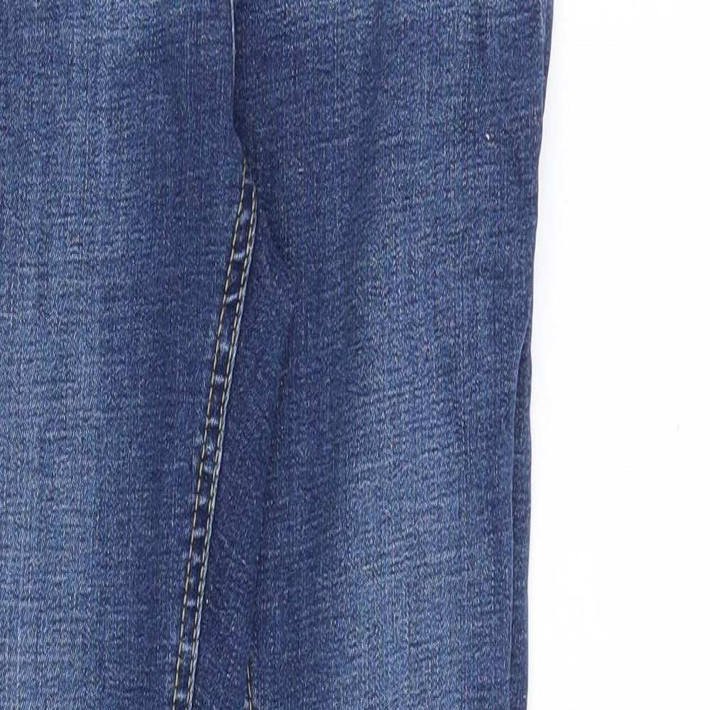 Denim & Co. Womens Blue Cotton Skinny Jeans Size 8 Slim Zip