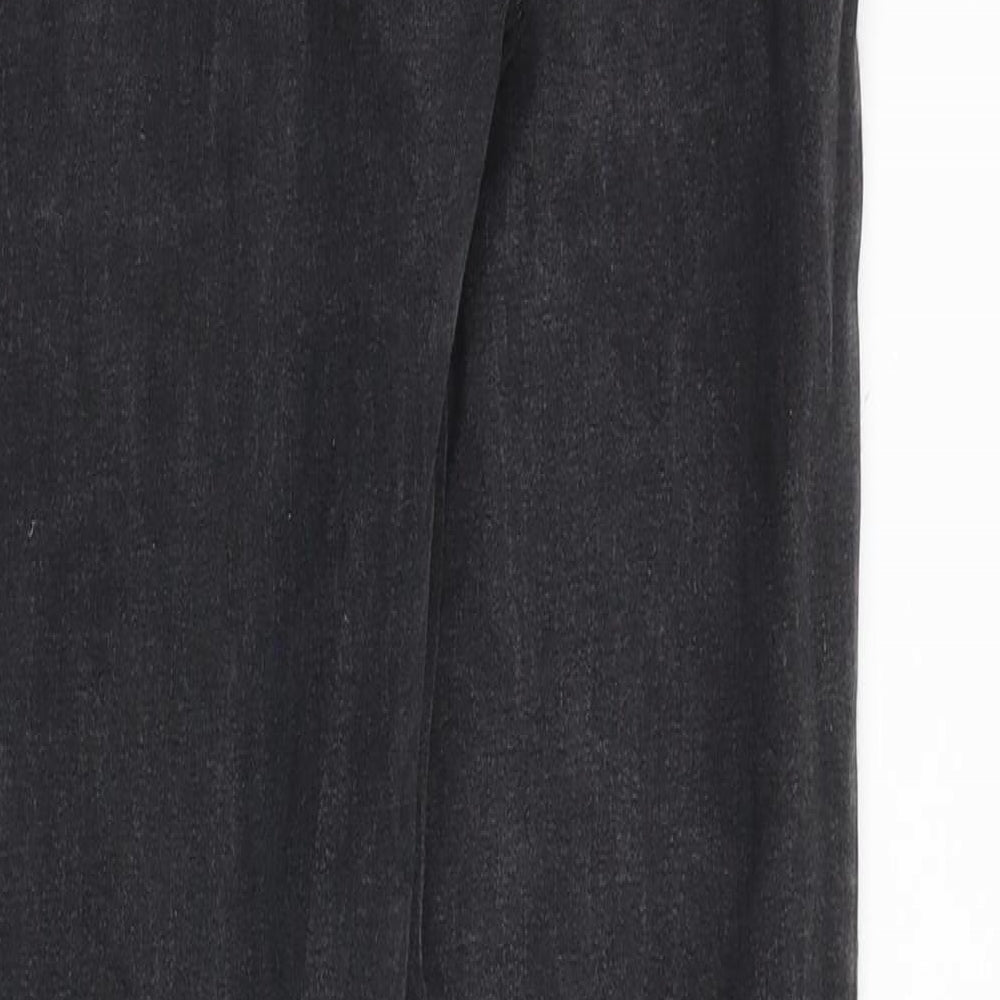 Denim & Co. Womens Black Cotton Skinny Jeans Size 12 Slim Zip