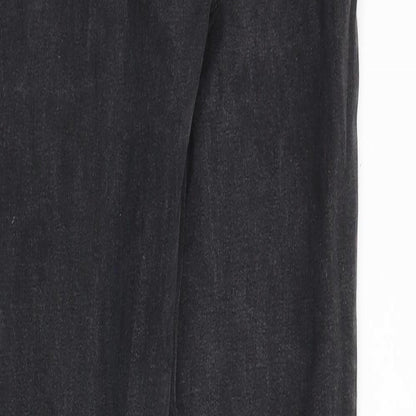 Denim & Co. Womens Black Cotton Skinny Jeans Size 12 Slim Zip