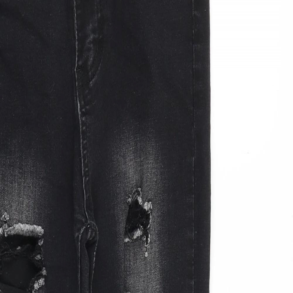 Womens UK Size 24 in Preworn Slim Fit Skinny Black Jeans